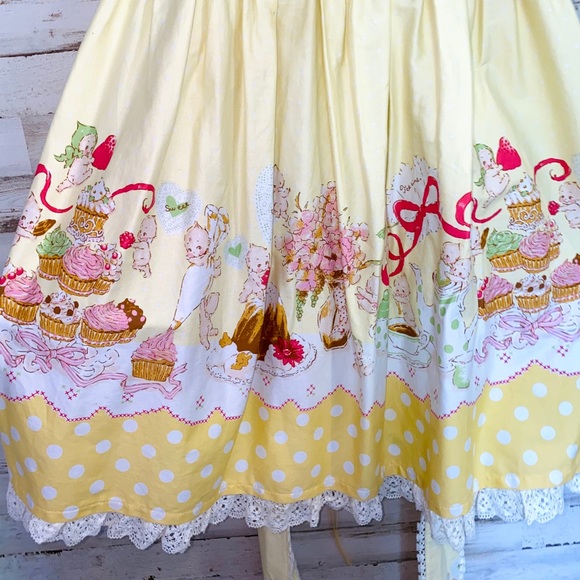 Bodyline Lolita Tea Party Dress | Yellow 🎀 - Picture 6 of 16
